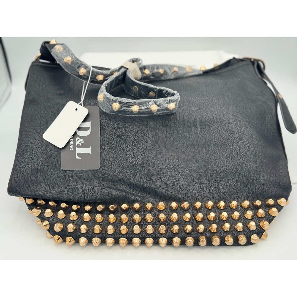 D&L Women's Handbag Black 3 Inner Pockets - 1 Outer Pocket - Brand New With Tags